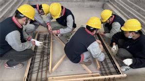 预制墙板钢筋骨架制作实训