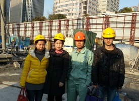 上海建工集团外滩一号施工现场
